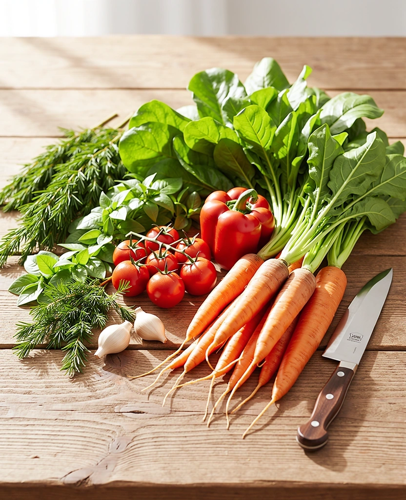Frische Zutaten in der GesundKochen Küche